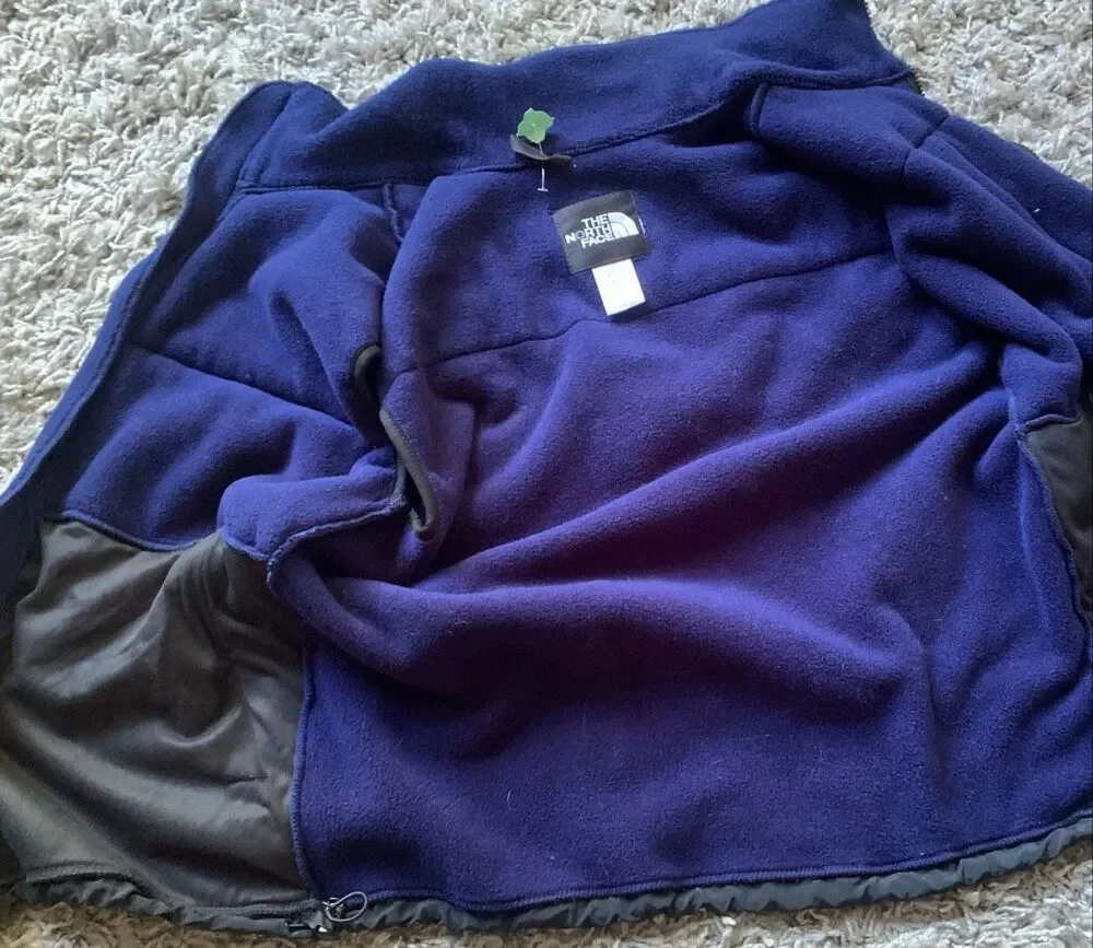 THE NORTH FACE POLARTEC RETRO black blue Fleece VEST Men's sz M